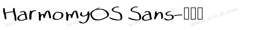 HarmomyOS Sans字体转换